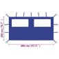 vidaXL Parete con Finestre per Gazebo 4x2 m Blu vidaXL Parete con Finestre per Gazebo 4x2 m Blu