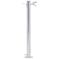 vidaXL Colonna d'Acqua da Giardino 100 cm Acciaio Inox Rotonda vidaXL Colonna d'Acqua da Giardino 100 cm Acciaio Inox Rotonda