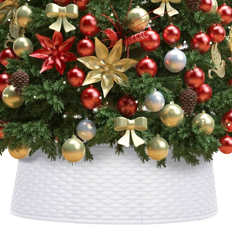 vidaXL Gonna per Albero di Natale Bianca Ø54x19,5 cm vidaXL Gonna per Albero di Natale Bianca Ø54x19,5 cm