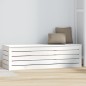 vidaXL Contenitore Portaoggetti Bianco 109x36,5x33cm Massello di Pino vidaXL Contenitore Portaoggetti Bianco 109x36,5x33cm Massello di Pino