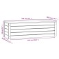 vidaXL Contenitore Portaoggetti Bianco 109x36,5x33cm Massello di Pino vidaXL Contenitore Portaoggetti Bianco 109x36,5x33cm Massello di Pino