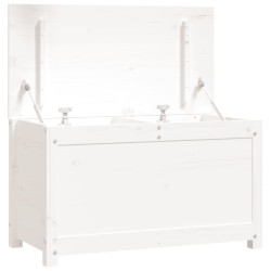 vidaXL Contenitore Portaoggetti Bianco 80x40x45,5cm Massello di Pino