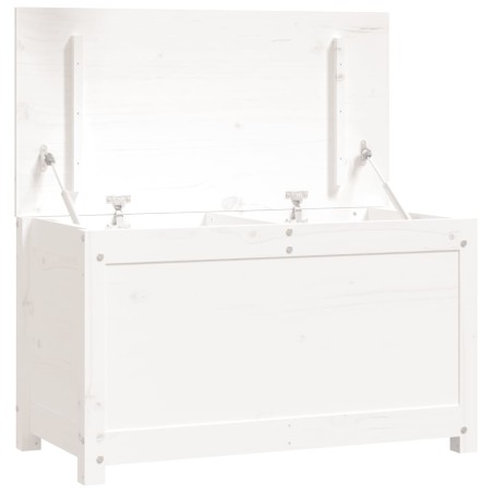 vidaXL Contenitore Portaoggetti Bianco 80x40x45,5cm Massello di Pino