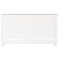 vidaXL Contenitore Portaoggetti Bianco 80x40x45,5cm Massello di Pino vidaXL Contenitore Portaoggetti Bianco 80x40x45,5cm Massello di Pino