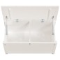 vidaXL Contenitore Portaoggetti Bianco 80x40x45,5cm Massello di Pino vidaXL Contenitore Portaoggetti Bianco 80x40x45,5cm Massello di Pino