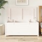 vidaXL Contenitore Portaoggetti Bianco 110x50x45,5cm Massello di Pino vidaXL Contenitore Portaoggetti Bianco 110x50x45,5cm Massello di Pino