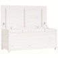 vidaXL Contenitore Portaoggetti Bianco 110x50x45,5cm Massello di Pino vidaXL Contenitore Portaoggetti Bianco 110x50x45,5cm Massello di Pino