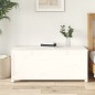 vidaXL Contenitore Portaoggetti Bianco 110x50x45,5cm Massello di Pino vidaXL Contenitore Portaoggetti Bianco 110x50x45,5cm Massello di Pino