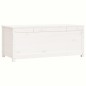 vidaXL Contenitore Portaoggetti Bianco 110x50x45,5cm Massello di Pino vidaXL Contenitore Portaoggetti Bianco 110x50x45,5cm Massello di Pino