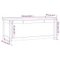 vidaXL Contenitore Portaoggetti Bianco 110x50x45,5cm Massello di Pino vidaXL Contenitore Portaoggetti Bianco 110x50x45,5cm Massello di Pino