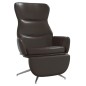 vidaXL Poltrona Relax con Poggiapiedi in Similpelle Marrone Lucido vidaXL Poltrona Relax con Poggiapiedi in Similpelle Marrone Lucido