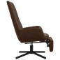 vidaXL Poltrona Relax con Poggiapiedi in Similpelle Marrone Lucido vidaXL Poltrona Relax con Poggiapiedi in Similpelle Marrone Lucido