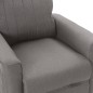 vidaXL Poltrona Elettrica Reclinabile Grigio Chiaro in Tessuto