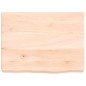 vidaXL Piano Bagno 40x30x(2-6) cm in Legno Massello Non Trattato