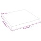 vidaXL Piano Bagno 40x40x(2-4) cm in Legno Massello Non Trattato