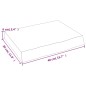 vidaXL Piano Bagno 40x30x(2-6) cm in Legno Massello Non Trattato