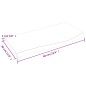 vidaXL Piano Bagno 60x30x2 cm in Legno Massello Non Trattato
