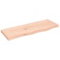 vidaXL Piano Bagno 80x30x4 cm in Legno Massello Non Trattato