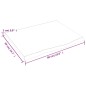 vidaXL Piano Bagno 60x50x2 cm in Legno Massello Non Trattato