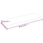 vidaXL Piano Bagno 80x30x4 cm in Legno Massello Non Trattato