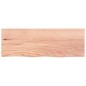 vidaXL Piano Bagno Marrone 80x30x(2-4) cm Legno Massello Trattato