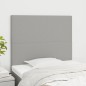 Testiera 2 pz Grigio Chiaro 90x5x78/88 cm in Tessuto Testiera 2 pz Grigio Chiaro 90x5x78/88 cm in Tessuto