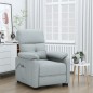 vidaXL Poltrona Elettrica Reclinabile Grigio Chiaro in Tessuto