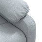 vidaXL Poltrona Elettrica Reclinabile Grigio Chiaro in Tessuto