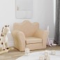 vidaXL Divano Letto per Bambini Crema in Morbido Peluche vidaXL Divano Letto per Bambini Crema in Morbido Peluche