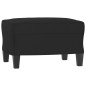 vidaXL Poggiapiedi Nero 60x50x41 cm in Tessuto Microfibra vidaXL Poggiapiedi Nero 60x50x41 cm in Tessuto Microfibra