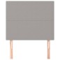 Testiera 2 pz Grigio Chiaro 90x5x78/88 cm in Tessuto Testiera 2 pz Grigio Chiaro 90x5x78/88 cm in Tessuto