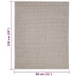vidaXL Tappeto in Sisal per Tiragraffi Sabbia 80x150 cm vidaXL Tappeto in Sisal per Tiragraffi Sabbia 80x150 cm