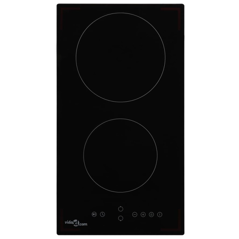 vidaXL Piano Cottura in Ceramica con 2 Zone e Controlli Touch 3000 W vidaXL Piano Cottura in Ceramica con 2 Zone e Controlli Touch 3000 W