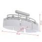 vidaXL Lampada da Soffitto Paralume Ellissoidale Vetro 6 Lampadine E14 vidaXL Lampada da Soffitto Paralume Ellissoidale Vetro 6 Lampadine E14