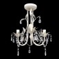 vidaXL Lampadario da Soffitto Cristallo Elegante Bianco vidaXL Lampadario da Soffitto Cristallo Elegante Bianco