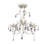 vidaXL Lampadario da Soffitto Cristallo Elegante Bianco vidaXL Lampadario da Soffitto Cristallo Elegante Bianco