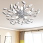 vidaXL Lampada da Soffitto Bianca Trasparente Cristalli Acrilici 5 E14 vidaXL Lampada da Soffitto Bianca Trasparente Cristalli Acrilici 5 E14