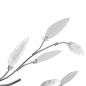 vidaXL Lampada da Soffitto Bianca Trasparente Cristalli Acrilici 5 E14 vidaXL Lampada da Soffitto Bianca Trasparente Cristalli Acrilici 5 E14