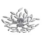 vidaXL Lampada da Soffitto Bianca Trasparente Cristalli Acrilici 5 E14 vidaXL Lampada da Soffitto Bianca Trasparente Cristalli Acrilici 5 E14