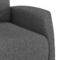 vidaXL Poltrona Reclinabile in Tessuto Grigio Scuro
