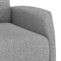 vidaXL Poltrona Elettrica Reclinabile Grigio Chiaro in Tessuto