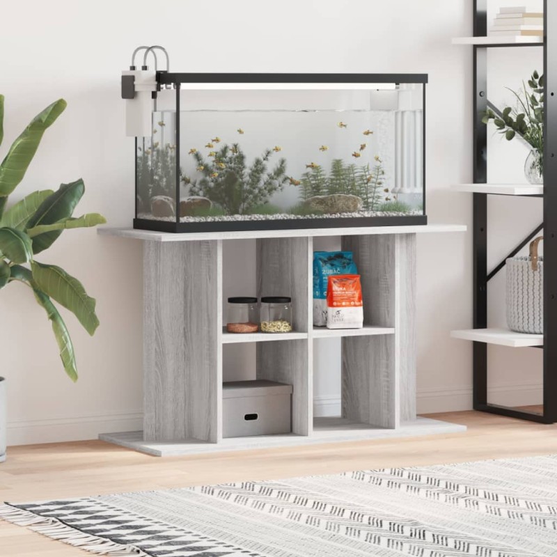 vidaXL Supporto Acquario 100x40x60 cm Legno Multistrato Grigio Sonoma vidaXL Supporto Acquario 100x40x60 cm Legno Multistrato Grigio Sonoma