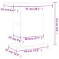 vidaXL Supporto Acquario 36x75x72,5 cm Legno Multistrato Rovere Sonoma vidaXL Supporto Acquario 36x75x72,5 cm Legno Multistrato Rovere Sonoma