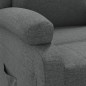 vidaXL Poltrona Reclinabile in Tessuto Grigio Scuro