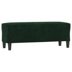 vidaXL Panca Verde Scuro 100x35x41 cm in Velluto