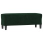 vidaXL Panca Verde Scuro 100x35x41 cm in Velluto vidaXL Panca Verde Scuro 100x35x41 cm in Velluto