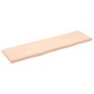 vidaXL Piano Bagno 180x50x6 cm in Legno Massello Non Trattato