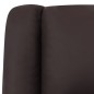 vidaXL Poltrona Reclinabile Elettrica Marrone in Vera Pelle