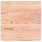 vidaXL Piano Bagno Marrone Chiaro 40x40x4 cm Legno Massello Trattato vidaXL Piano Bagno Marrone Chiaro 40x40x4 cm Legno Massello Trattato