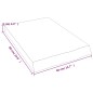 vidaXL Piano Bagno Marrone Chiaro 40x60x6 cm Legno Massello Trattato